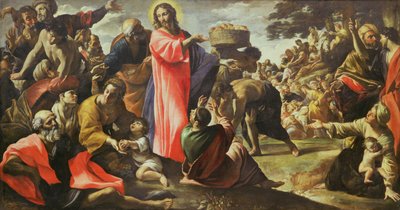 La multiplicación de los panes y los peces, 1620-5 de Giovanni Lanfranco